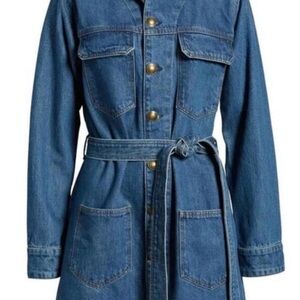 FRAME Denim Belted Shirt Dress size Small
